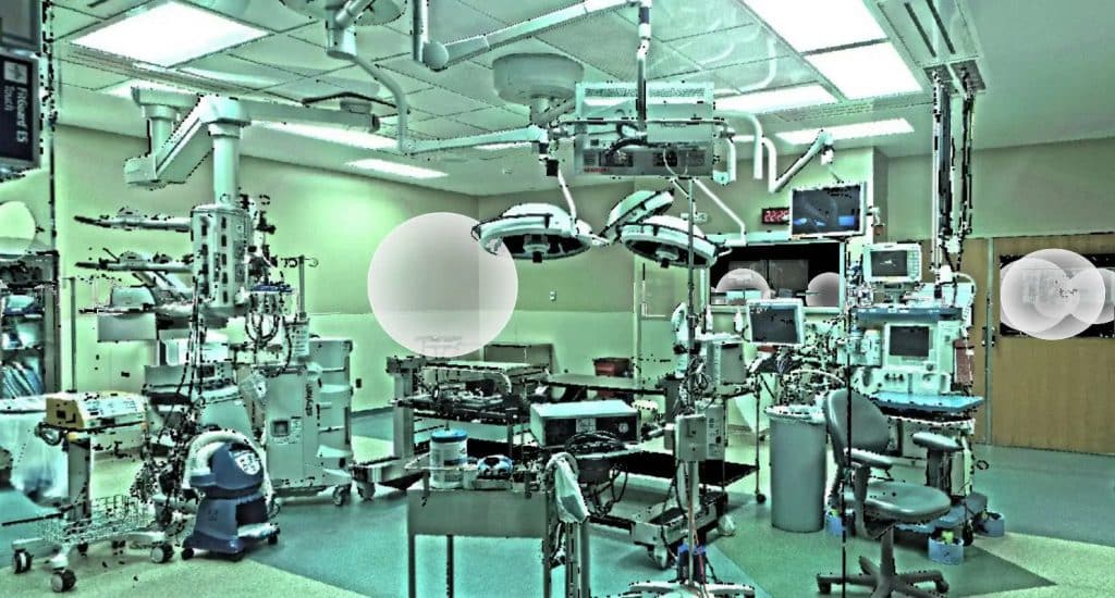 3D Scan of hospital operating rooms,, Indianapolis, Indiana