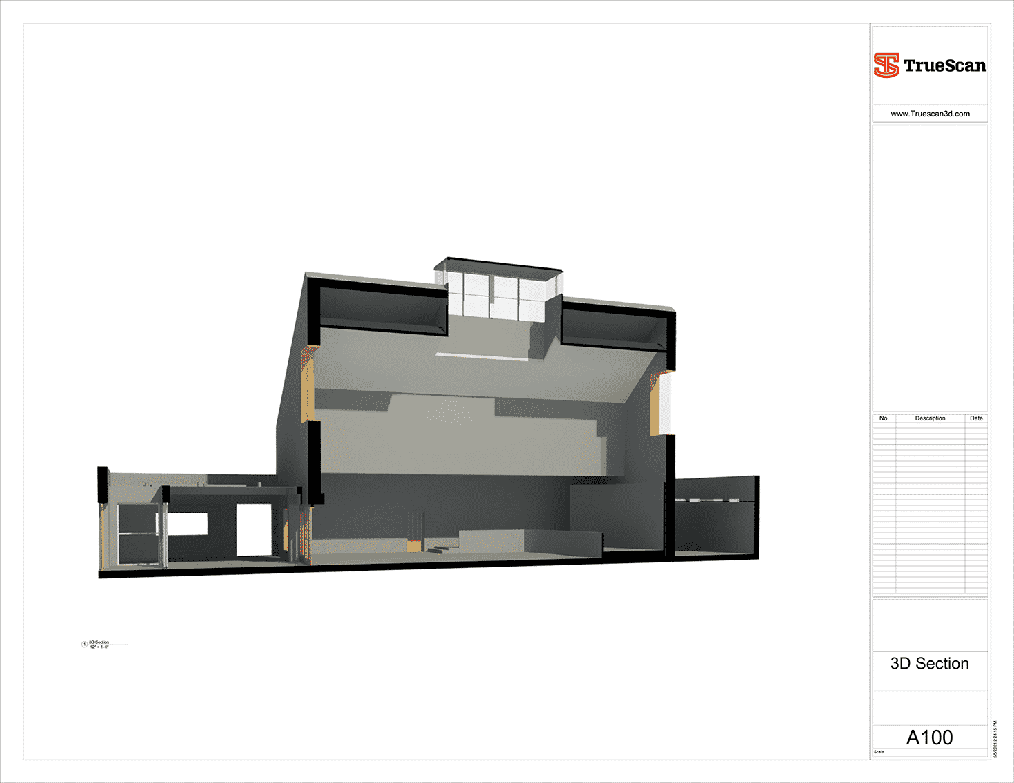 as-built plan, 3D model