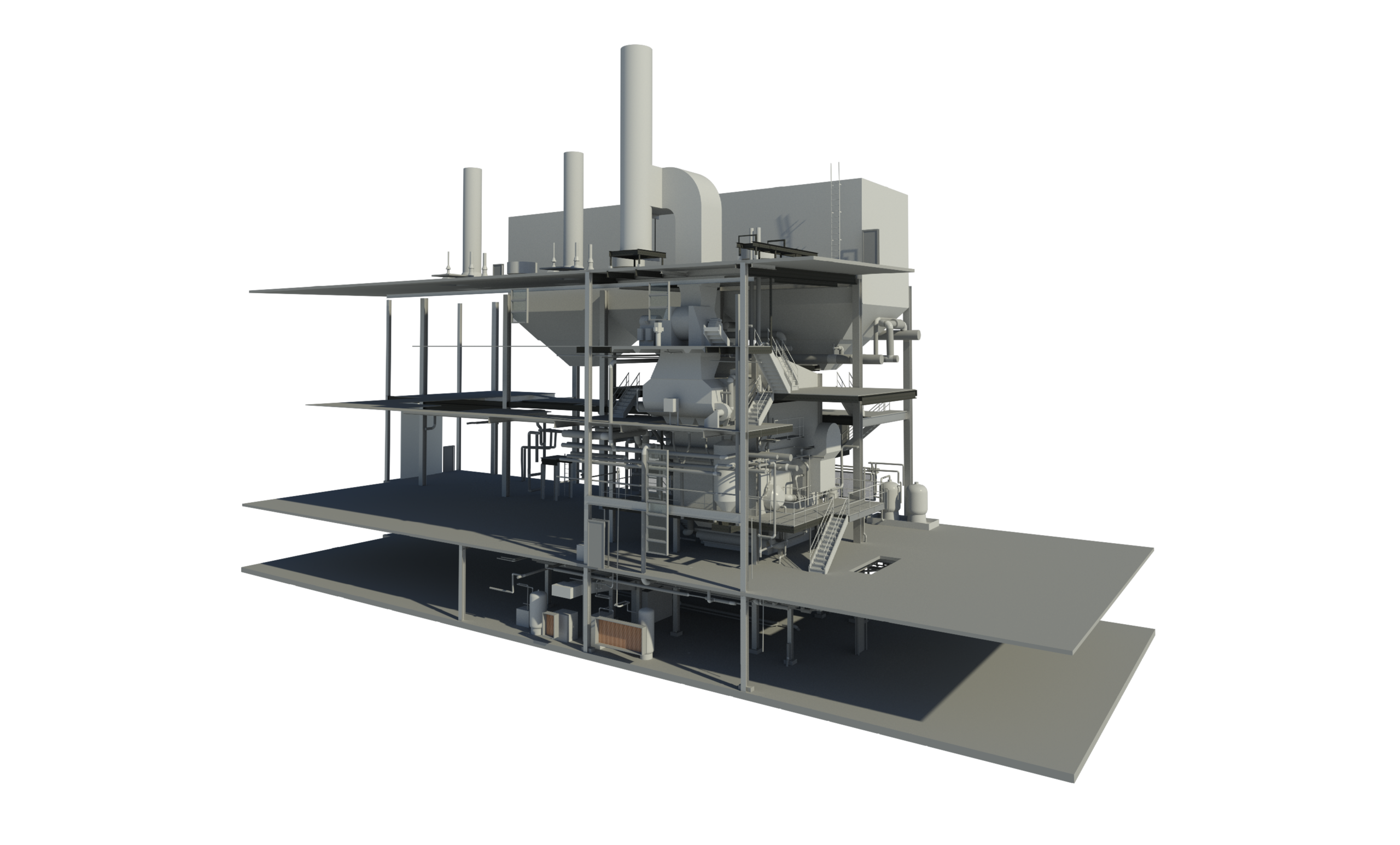 University of Tennessee Boiler Plant 3d Model